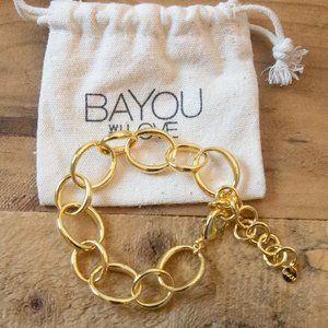 Bayou With Love Chunky Gold Tone Bracelet Layer